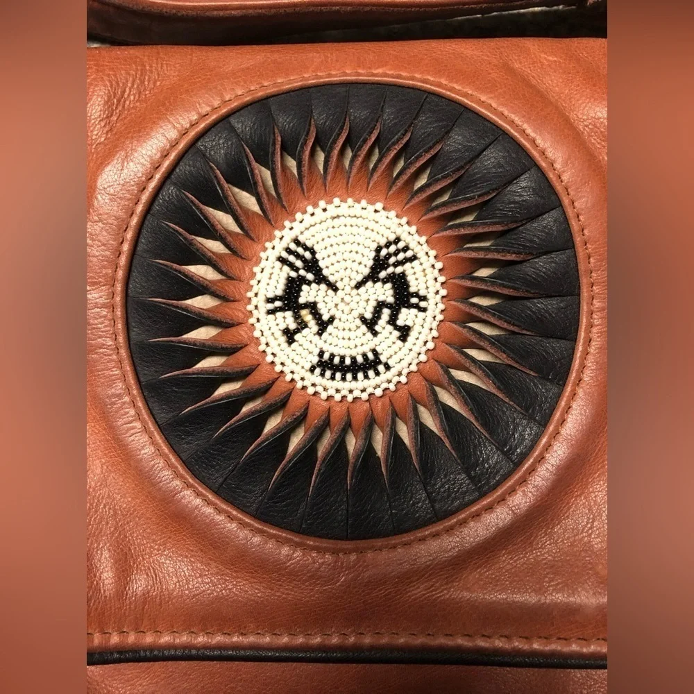 Hell Bent Leather & Silver Brown Bag